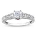 10k Gold 1/2ct TDW Diamond and Pink Sapphire Engagement Ring (H-I, I2-I3)