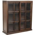 Manchester Walnut Sliding Door Bookshelf