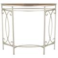 Vienne White Iron Console Table