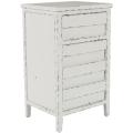 Sete Antiqued White Storage Chest