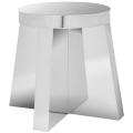 Chic Modern Stainless Steel Round Stool