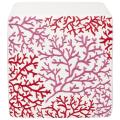 Mono Red Forest Cube Ottoman