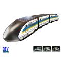 DIY Solar Powered Bullet Train with Train Cars