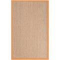 Hand-woven Orange Vessel Seagrass Rug (8' x 10')