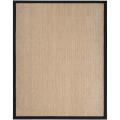 Hand-woven Black Elegant Seagrass Rug (9' x 13')