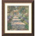 Claude Monet 'Garden in Giverny' Framed Art Print