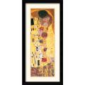 Gustav Klimt 'The Kiss (Der Kuss), detail' Framed Art Print