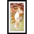 Alphonse Mucha 'Printemps (Spring)' Framed Art Print