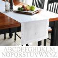 Cathy's Concepts White Linen Hemstitch Table Runner