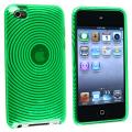 BasAcc Clear Green Circle TPU Case for Apple iPod Touch Generation 4