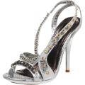 Celeste Women's 'Tao-03' Silver Stiletto Sandals