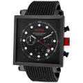 Red Line Men's 'Compressor2' Black Silicone Watch