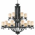 Granada 18-light Blacksmith Bronze Chandelier