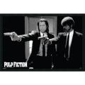 Pulp Fiction Duo Guns Gel-textured Art Print