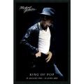 Michael Jackson 'King of Pop' Gel-textured Art Print