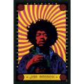 Jimi Hendrix 'Psychedelic' Gel-textured Art Print