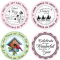 Justrite 'Christmas Treasures' 8-piece Stampers Original Stamp Sets