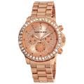 Vernier Women's Large Chrono Look Dial w/ Dual Time Watch