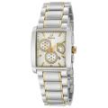 Bulova Women's Bracelet Stainless Steel/ Yellow Gold Retrograde Watch