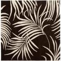 Handmade Soho Fern Brown New Zealand Wool Rug (6' Square)