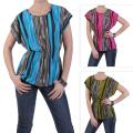 Journee Collection Women's Butterfly Sleeve Cinched Waist Top