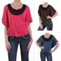 Journee Collection Women's Sequined Kaftan Sleeve Top
