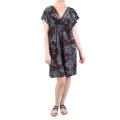 Journee Collection Women's Short-sleeve Knee Length Kimono Dress