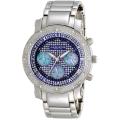 Akribos XXIV Women's Diamond-accented Blue Chronograph Bracelet Watch