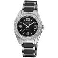 Akribos XXIV Women's Quartz Crystal Ceramic Bracelet Watch