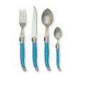LeBrun Blue French Cutlery 24-piece Laguiole Set