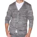 191 Unlimited Men's Grey Heathered Cardigan