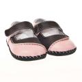Little Blue Lamb Handmade Pink Leather Infant/ Toddler Walking Shoes