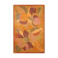 Indo Hand-knotted Tibetan Salmon/ Light Green Wool Rug (3'7 x 5'6)