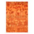 Indo Hand-knotted Tibetan Rust/ Beige Wool Rug (3'7 x 5'6)