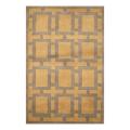 Indo Hand-knotted Tibetan Light Green/ Teal Wool Rug (3'7 x 5'6)
