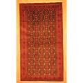 Persian Hand-knotted Balouchi Navy/ Red Wool Rug (3'5 x 6'2)