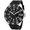 Invicta Men's 'Pro Diver' Black Polyurethane Watch