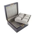 Dark Walnut 6-watch Solid Top Display Storage Case