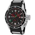 Invicta Men's 'Aviator' Black Polyurethane Watch