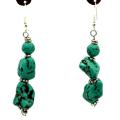Turquoise Stone Earrings (Kenya)