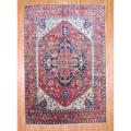 Indo Hand-knotted Serapi Rust Wool Rug (9'10 x 14'6)