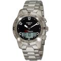 Tissot Men's 'T Touch II' Black Dial Chronograph Stainless Steel Watch