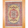 Indo Hand-knotted Serapi Gold/ Salmon Wool Rug (5'9 x 8'4)