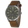 ESQ by Movado Men's Beacon Black Dial Leather Watch