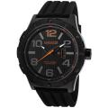 Lancaster Italy Men's 'Trendy/Status Symbol' Black Silicone Watch