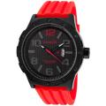 Lancaster Italy Men's 'Trendy/Status Symbol' Red Silicone Watch