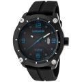 Lancaster Italy Men's 'Trendy/Top-Up Time' Black Silicone Watch