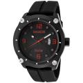 Lancaster Italy Men's 'Trendy/Top-Up Time' Black Silicone Watch