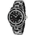 Lucien Piccard Women's 'Celano' Black Ceramic/ Stainless Steel Watch