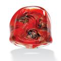 Multi-colored Glass Dome Ring